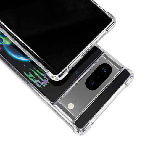 Adult Swim Rick and Morty Neon Skulls Google Pixel 8 Clear Case